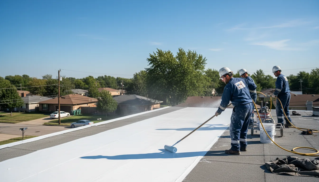 Commercial roof coating in West Greenwich, RI near me
